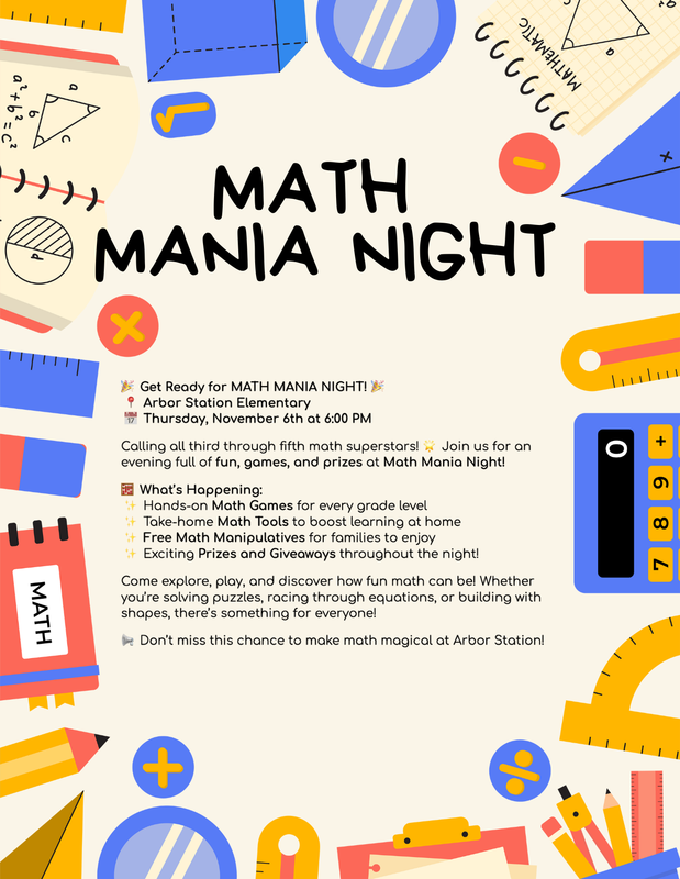 Math Mania Flyer