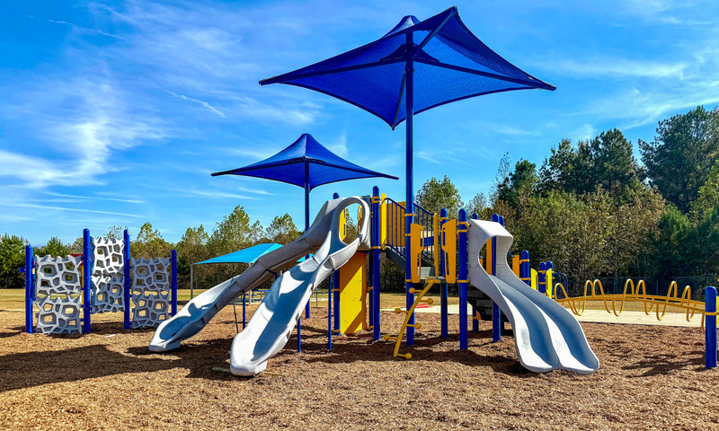 The new playground now completed.