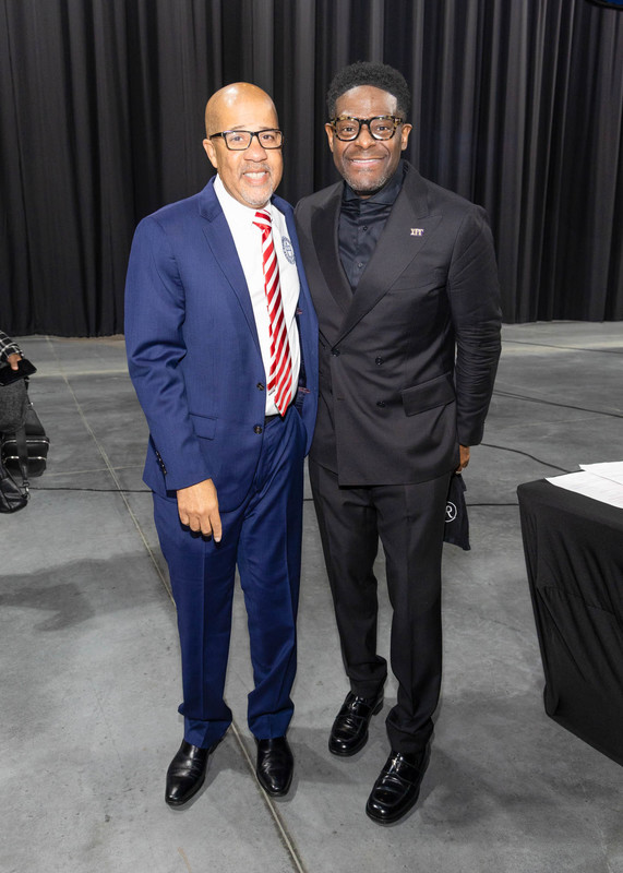 Superintendent Dr. North with Bishop Murphy