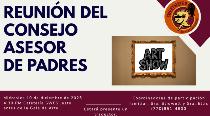 Parent Advisory Meeting Flyer Spanish