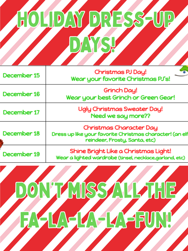 Holiday Dress Up Days