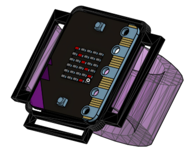 A rendering of the wearable created by Team Athena