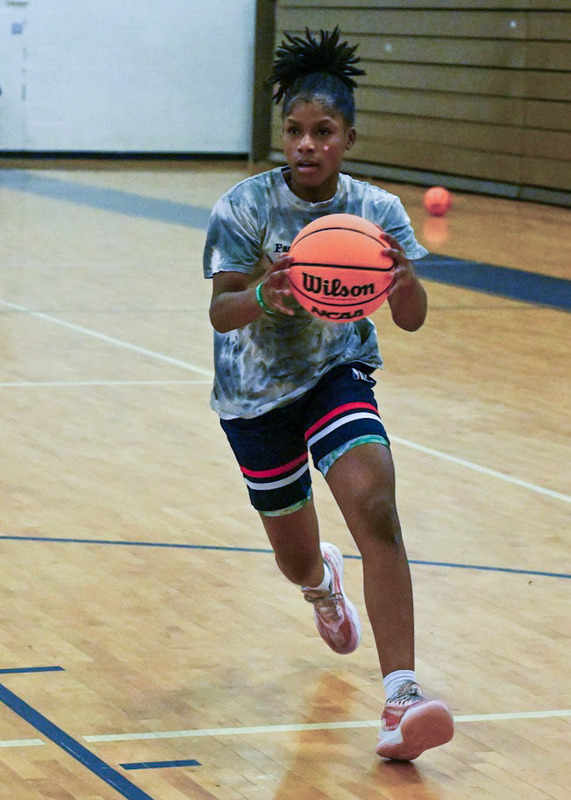 DCHS guard Lydia Cooper drives to the basket during a practice.