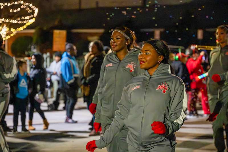 NMHS dance team at Christmas Parade.