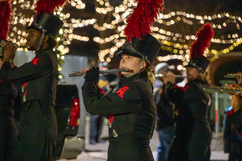 AHS band at Christmas Parade.