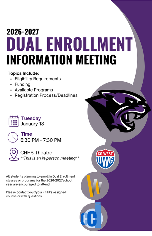 Dual Enrollment meeting flyer