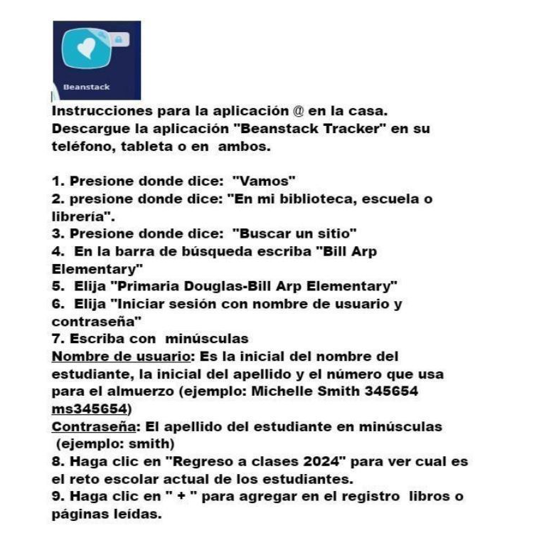 Beanstack App Spanish