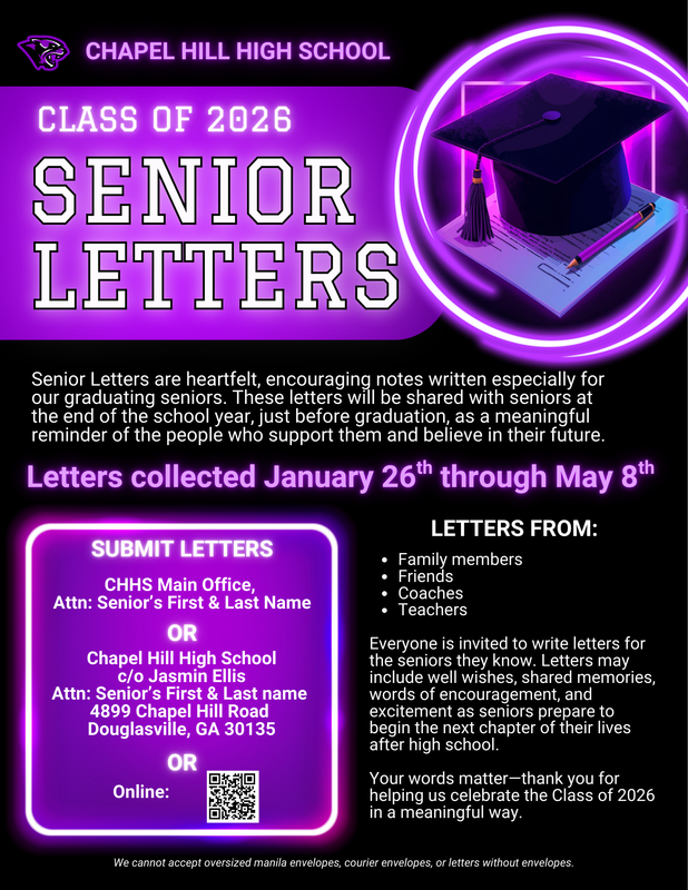 Senior Letter Information