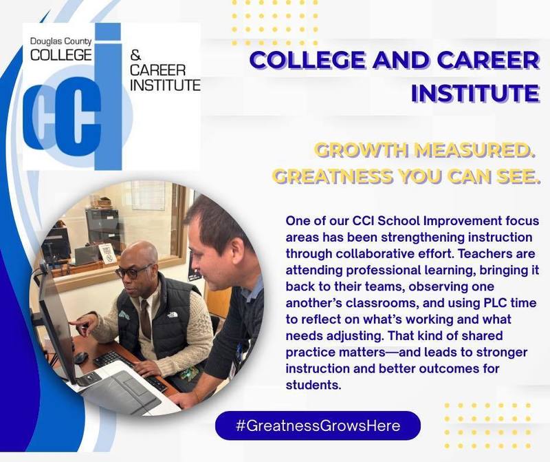 College and Career Institute Growth Measured graphic.