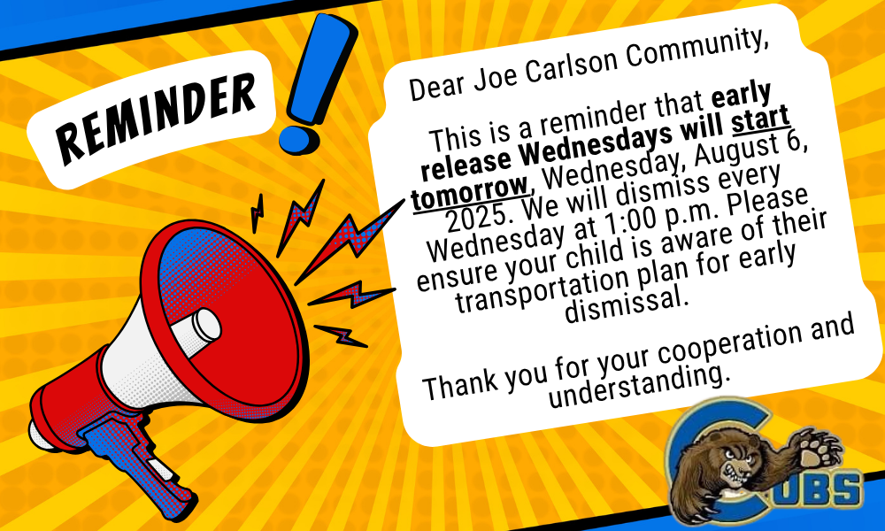 Early Release Wednesday