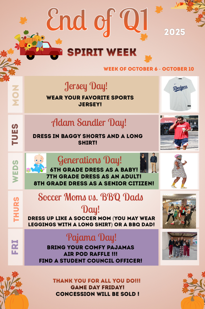 End of Q1 Spirit week