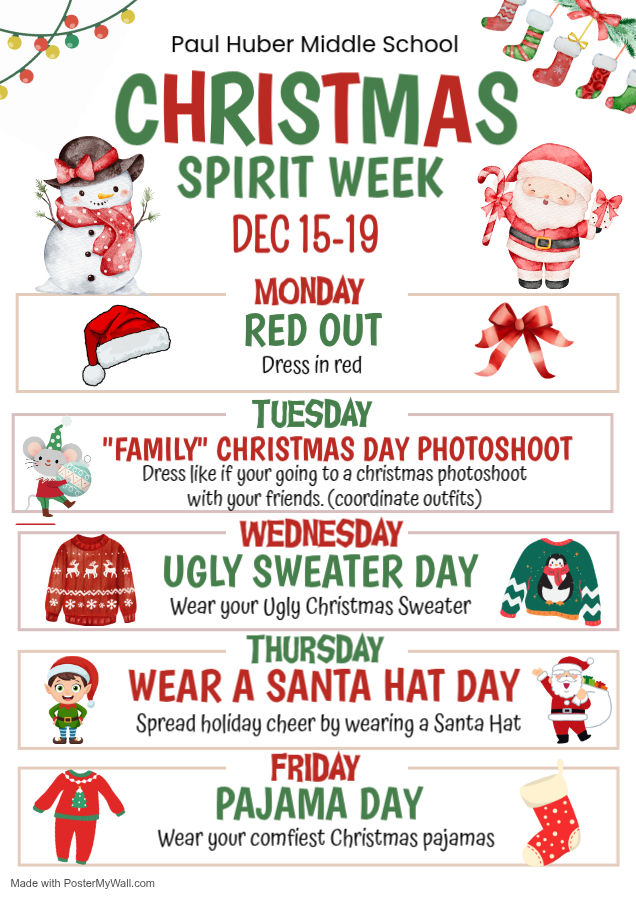December Spirit Week!
