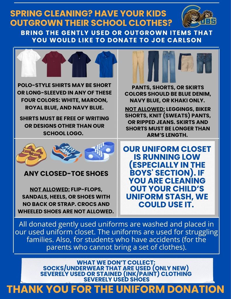 Uniform donation