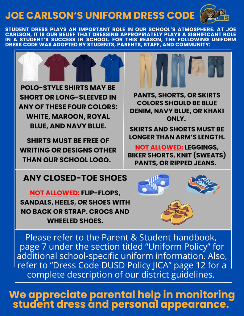 Dress Code April 27 2026