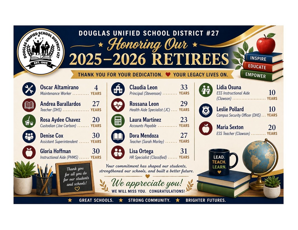 Honoring Retirees for SY25-26