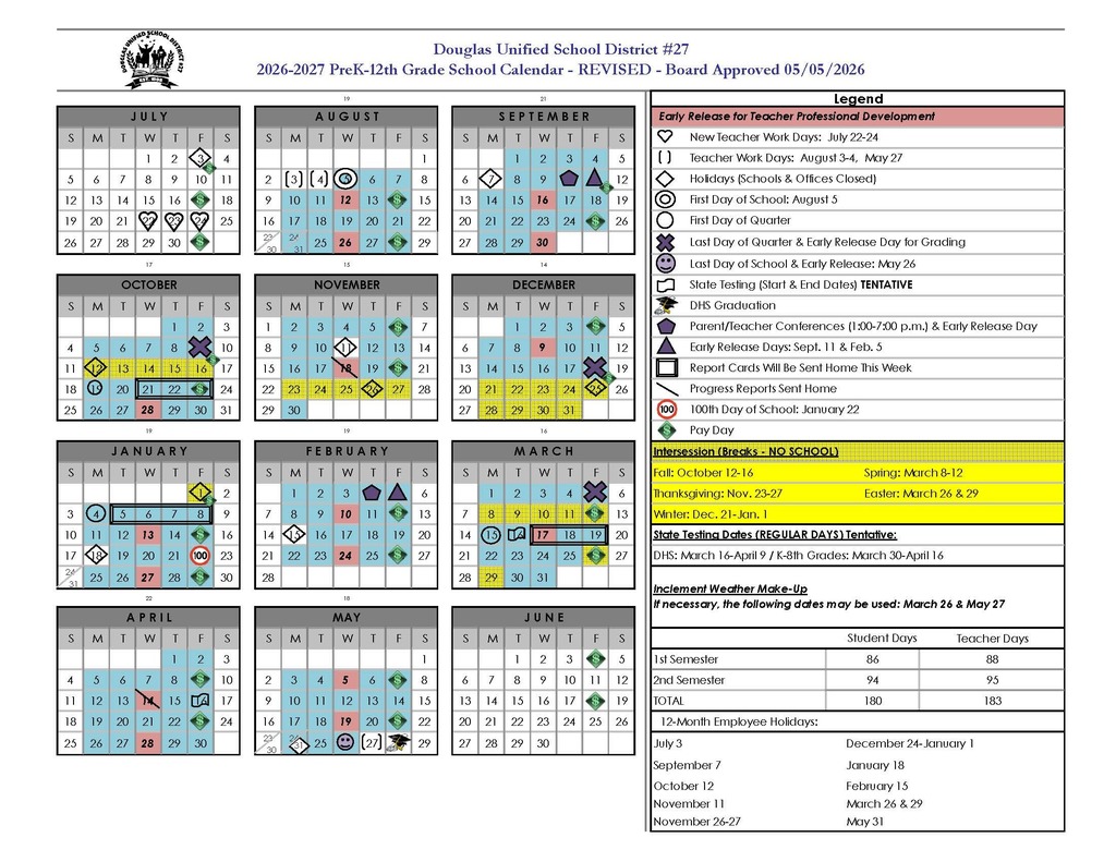 26-27 District Calendar