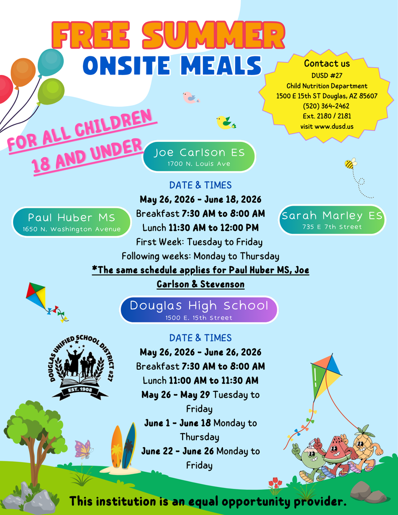 Free Summer Meals for ALL Children 18 and Under!
