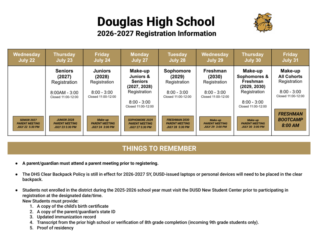 DHS Registration Information