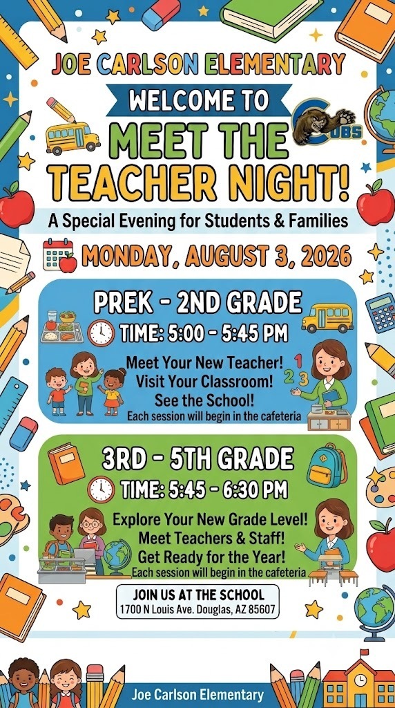 Joe Carlson Meet the Teacher August 3