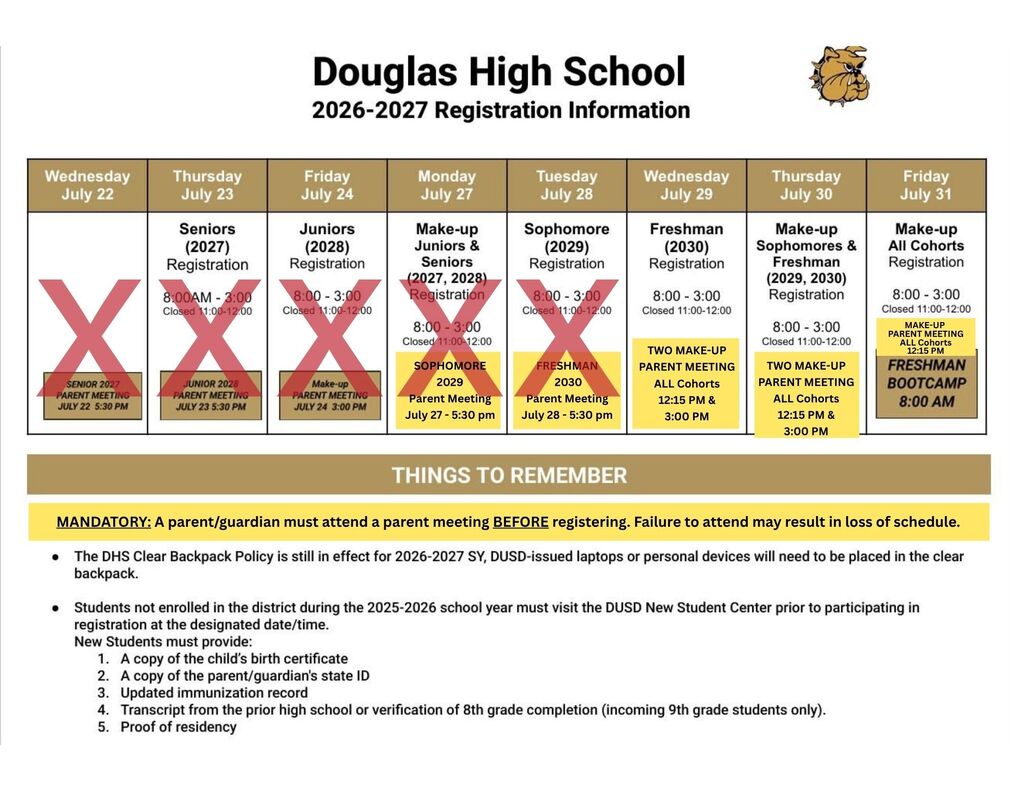 Registration Information 2026-2027