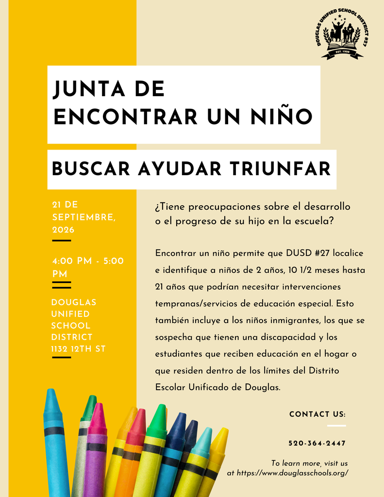 Child Find Meeting Flyer-Spanish