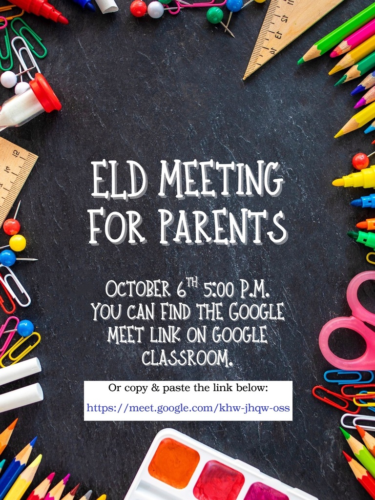 ELD Meeting 10.06.26