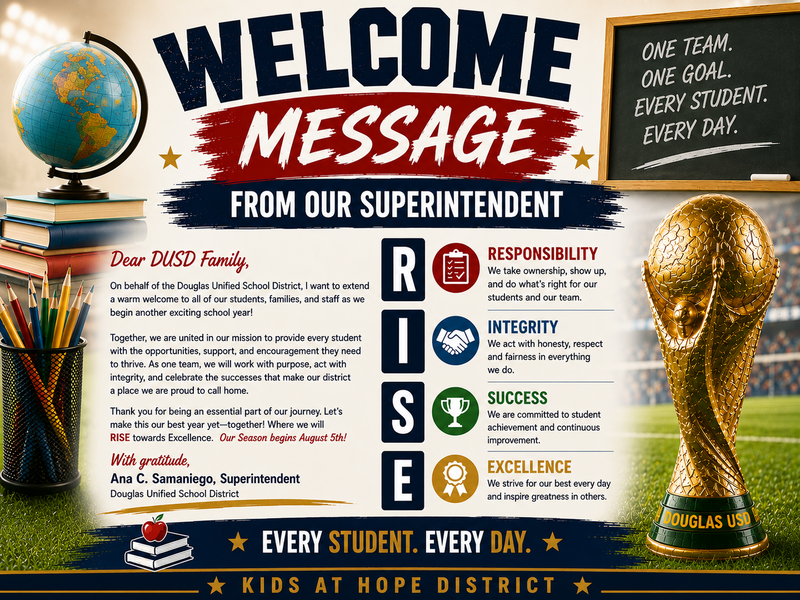 Welcome Back Message