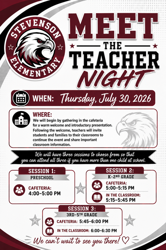 Meet the Teacher Flyer