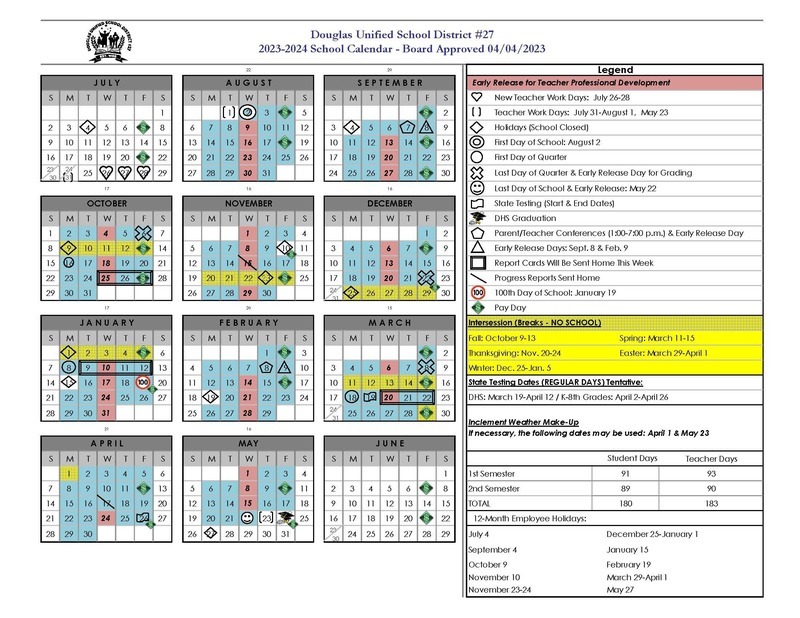 2023-2024 District Calendar
