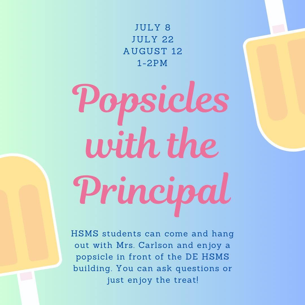 Popsicles with the Principal