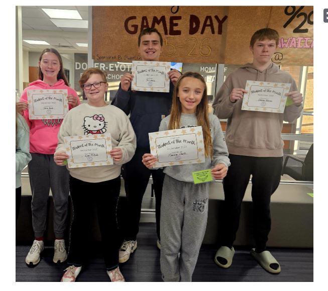 Students of the Month Septemeber