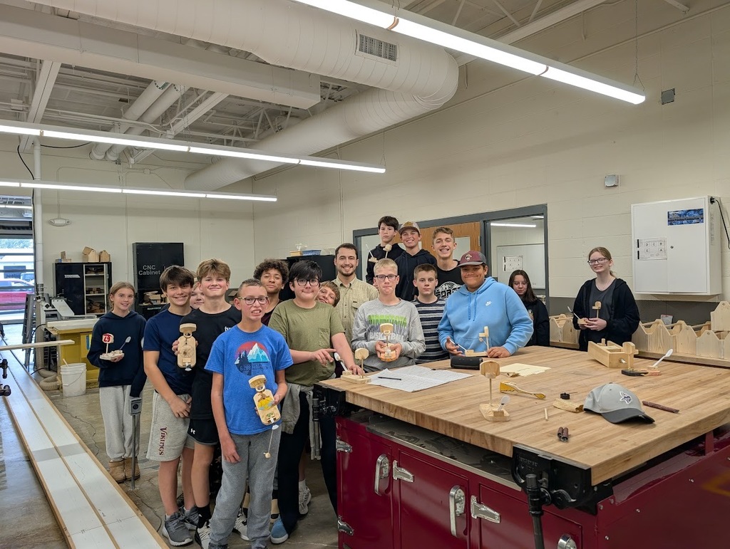 Kid's enjoying industrial tech class!