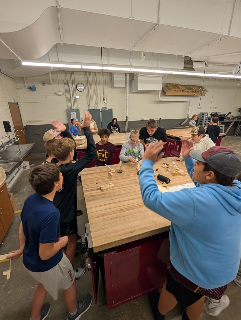 Class having fun with some light competition.