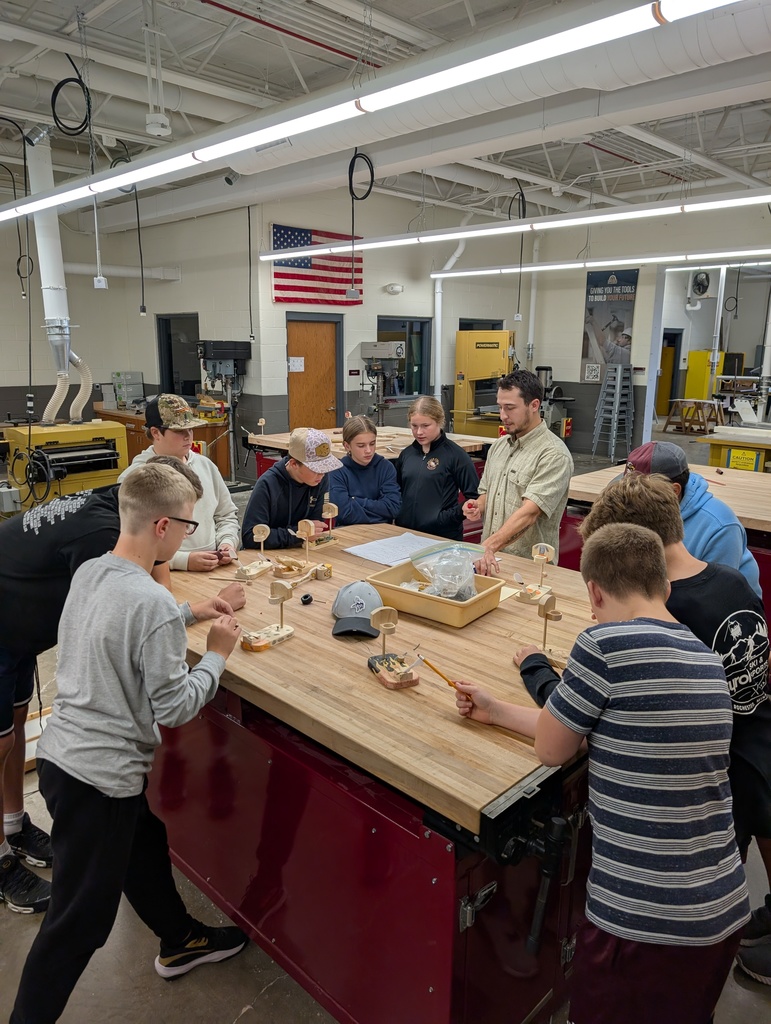 Mr. Riser showing the students his skills!