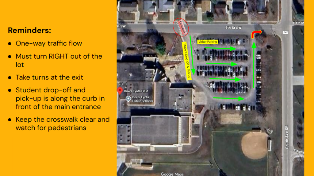 Parking lot reminders for safety