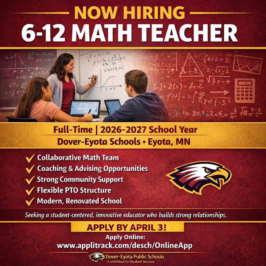 Hiring Math Teacher