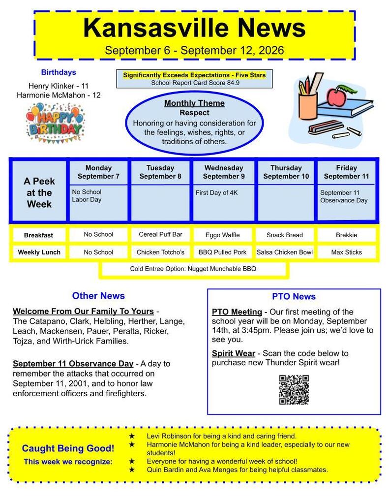 Kansasville Newsletter