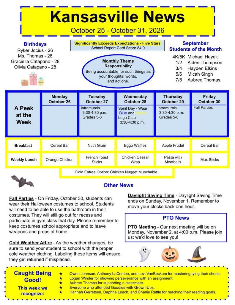 Kansasville Newsletter