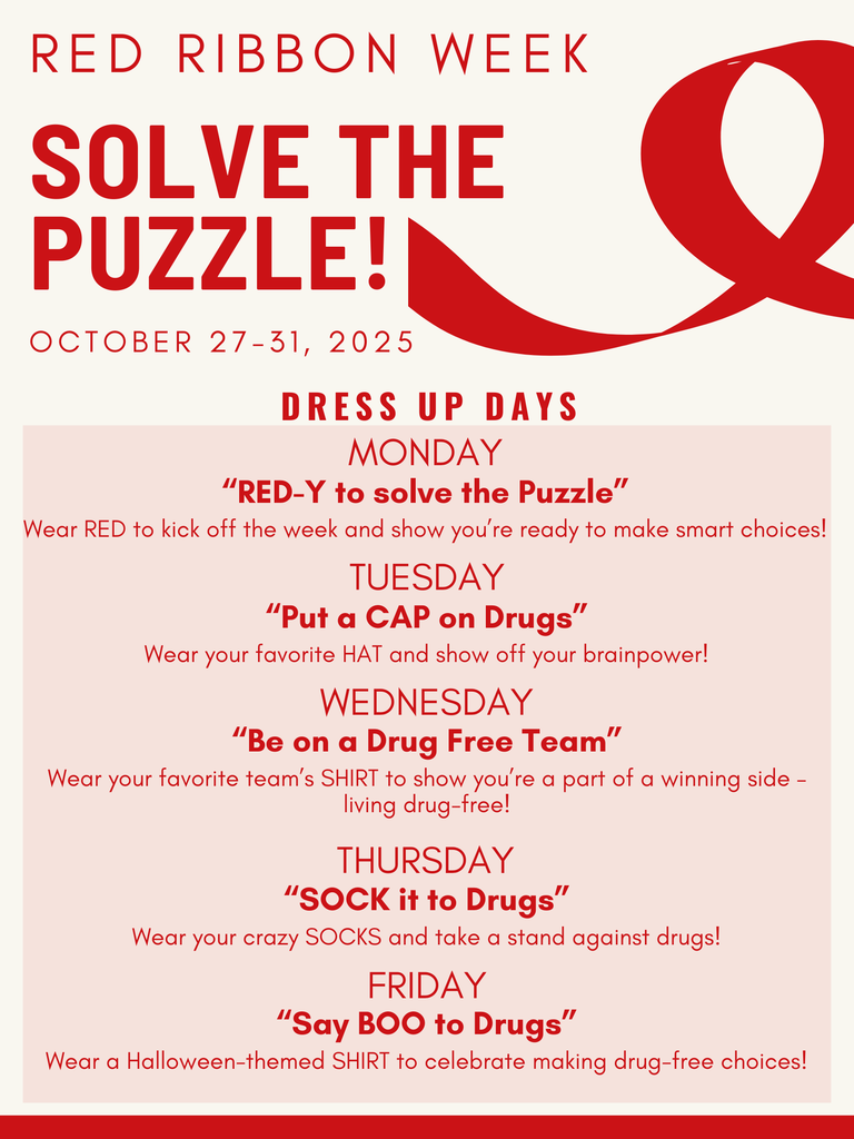Red Ribbon Week dress-up days