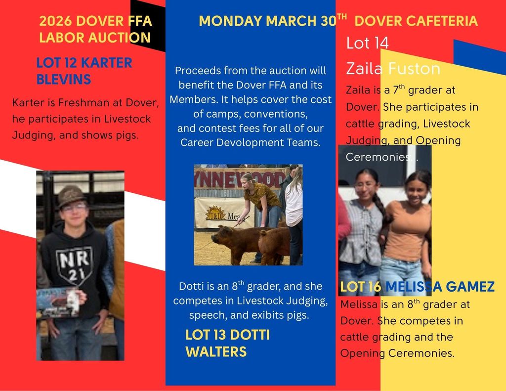 2026 Dover FFA Labor Auction