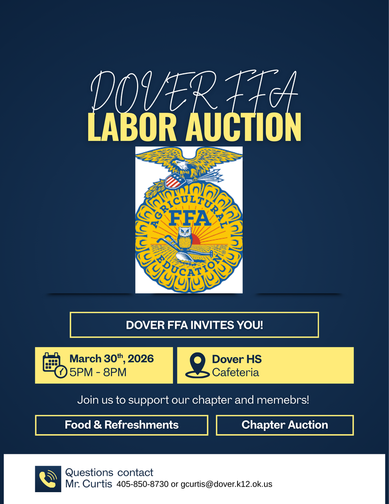 Dover FFA Invites you to the FFA Labor Auction