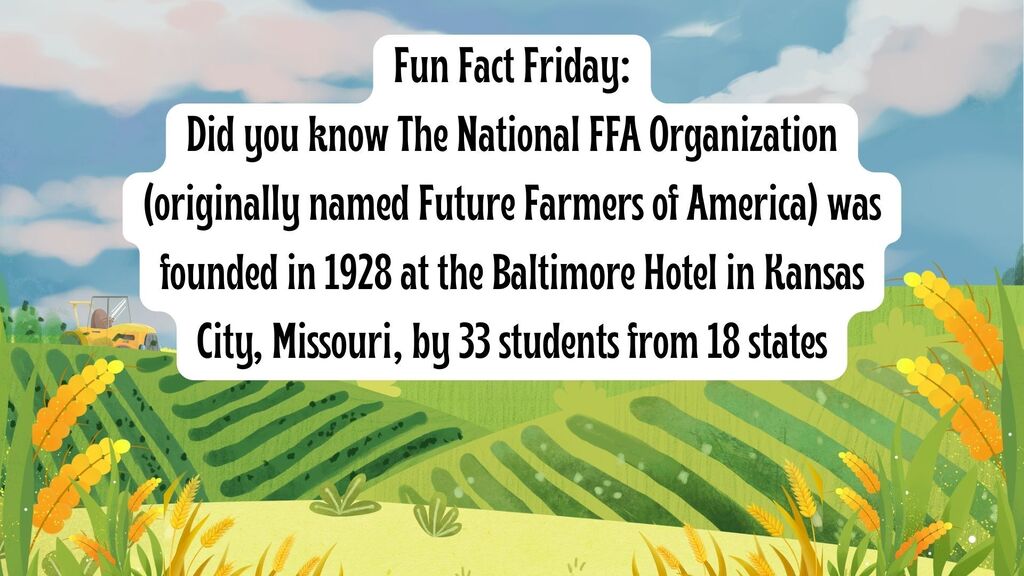 Dover FFA Fun Fact Friday On a Monday 