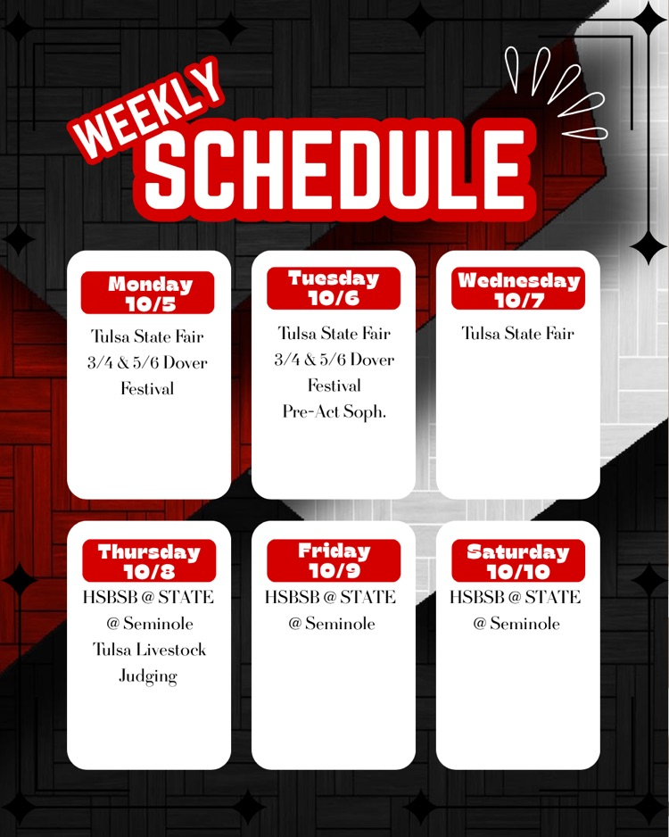 weekly calendar 