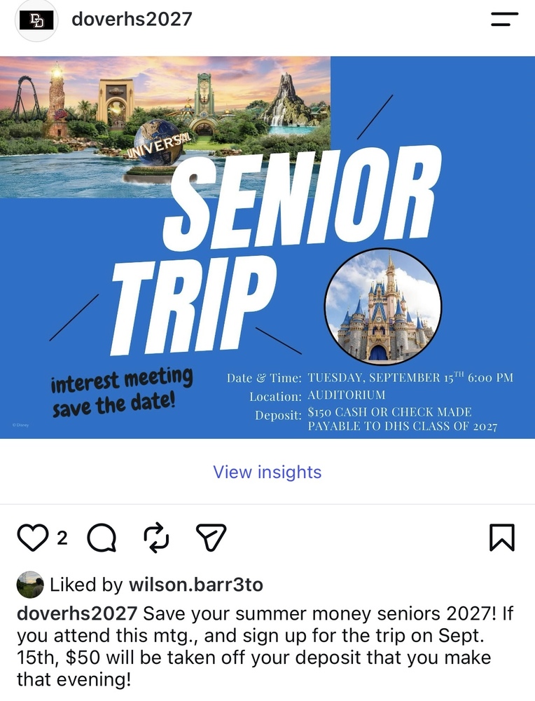 Senior Trip