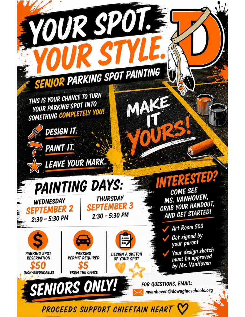 Senior parking spot painting