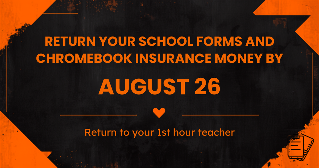 Chromebook insurance money due 8/26