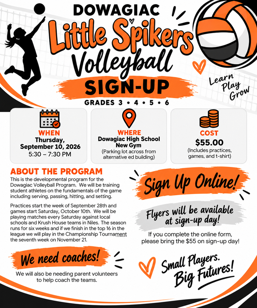 Dowagiac Little Spikers Registration