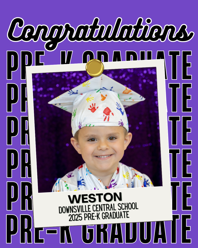 child in cap and gown
