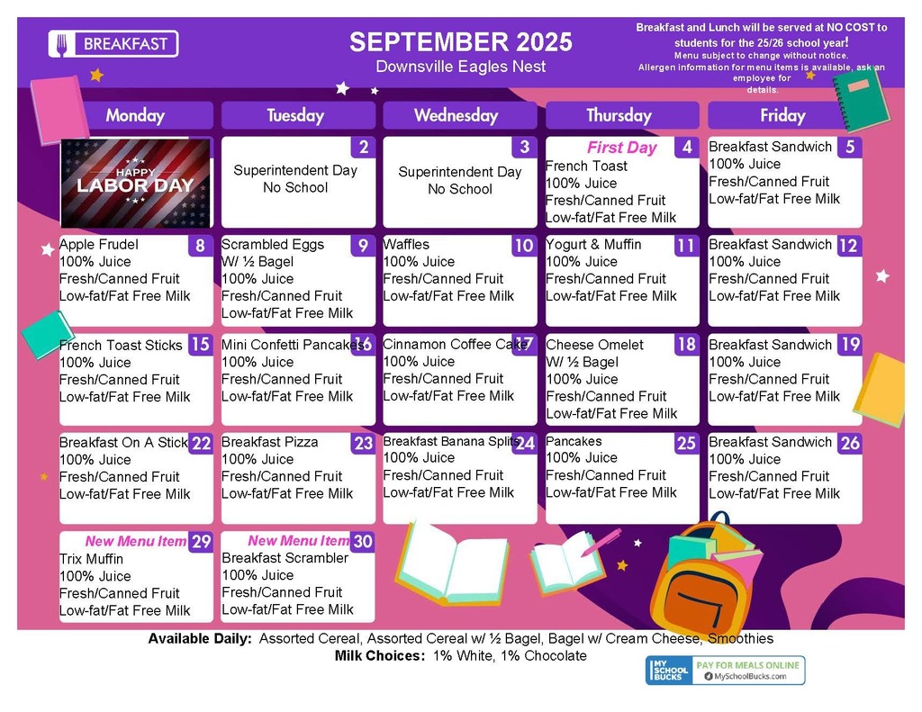 school menu