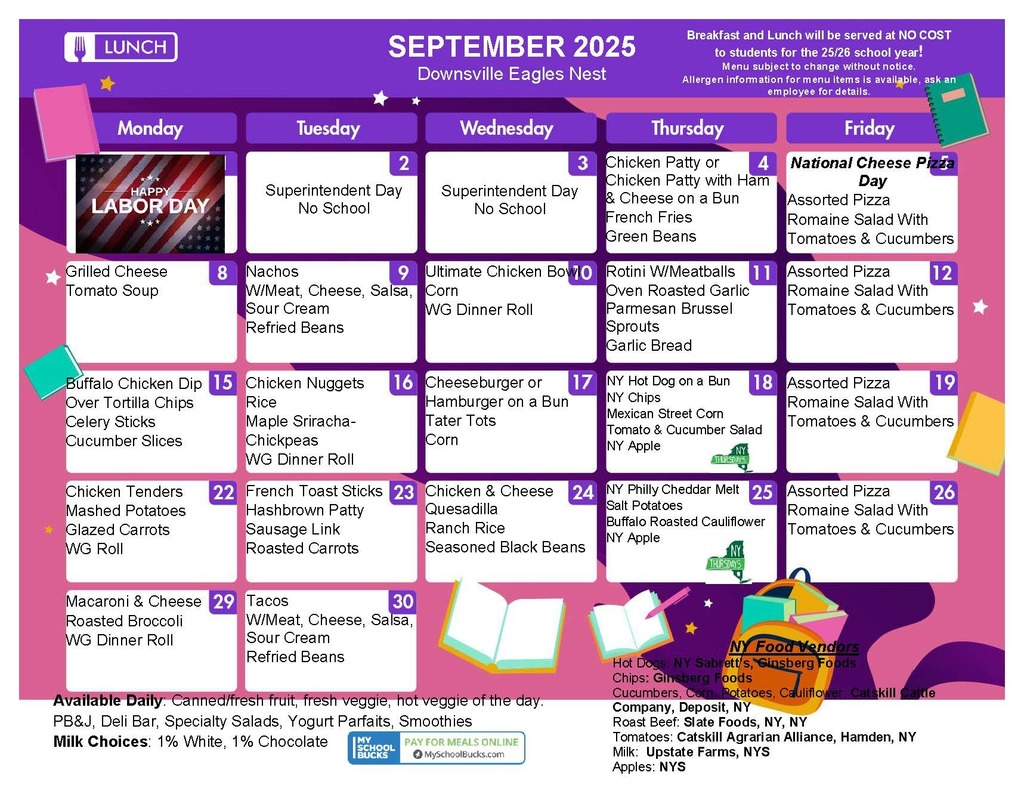 school menu